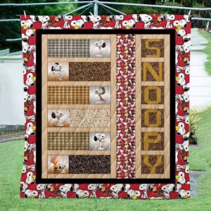 Snoopy Lovely 3D Quilt  Quilt